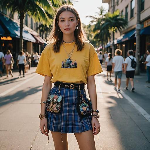 Trendy Y2K Teenage Fashion Photography