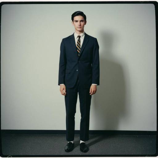 Young Man in 1960s Student Cosplay Costume
