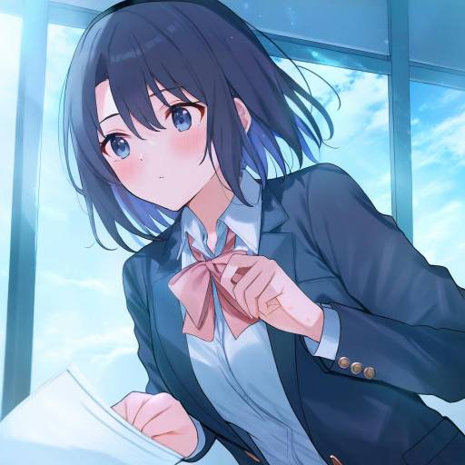 Illustration of Adachi sakura, adachi to shimamura in the style of Mi taro333