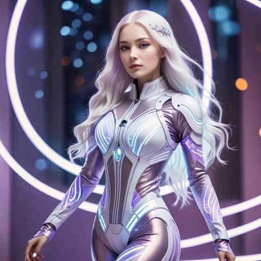 Ethereal Futuristic Female Figure Art