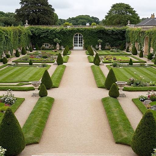 Serene French Formal Garden Elegance