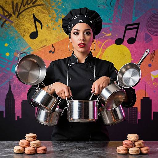 Hip-Hop Chef with Urban Flair