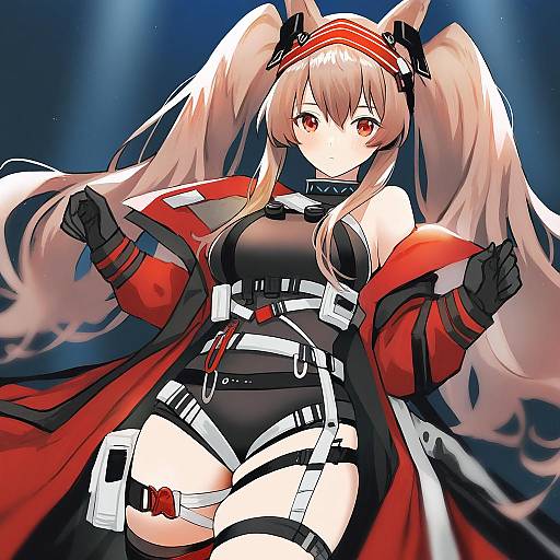 Illustration of Angelina (distinguished visitor) (arknights), arknights in the style of Doushimasho