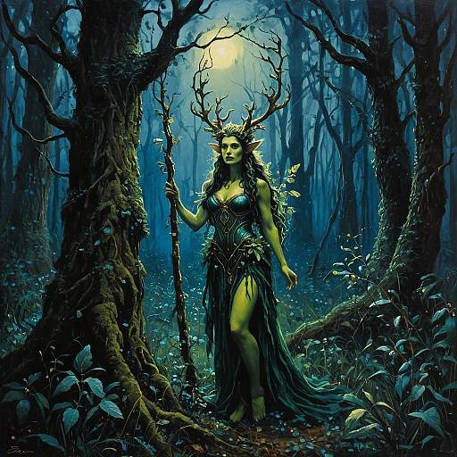 Enchanted Dryad in Twilight Forest