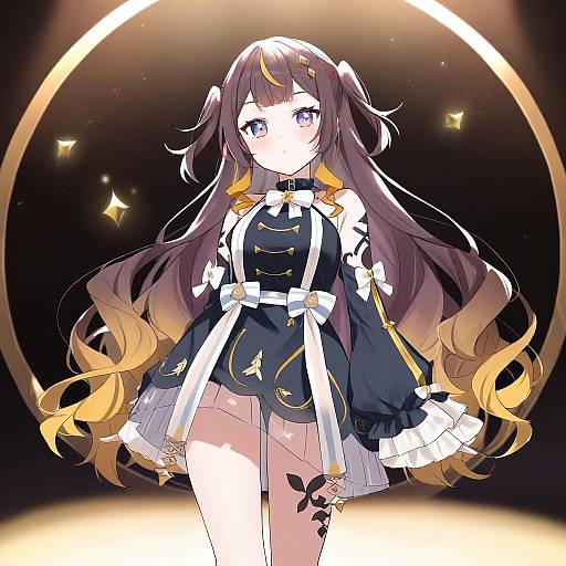 Illustration of Anya melfissa (1st costume), hololive in the style of Tomo (sjim)