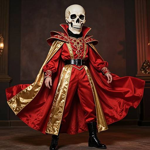 Eerie Glamorous Skull Costume