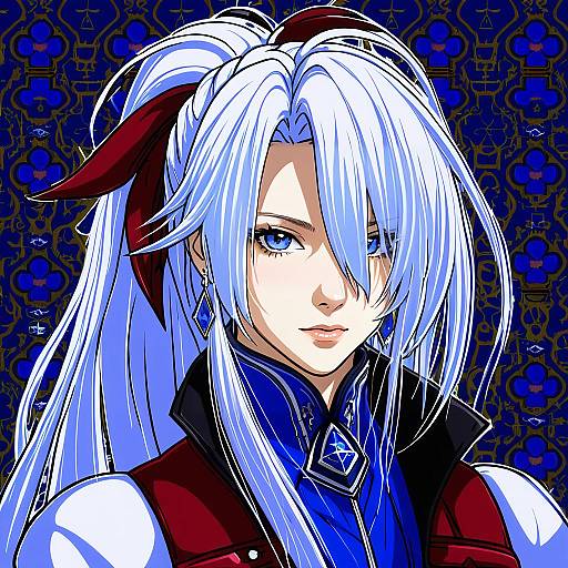 Illustration of Alisaie leveilleur, final fantasy in the style of Blue-senpai