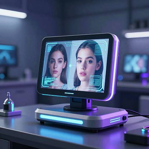 Futuristic AI Close-Up Imperfection Remover