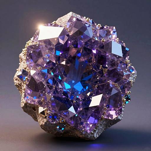 Glittering Amethyst Gem Hollow