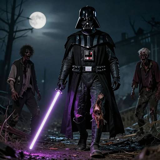 Viscose Darth Vader Zombie Walk