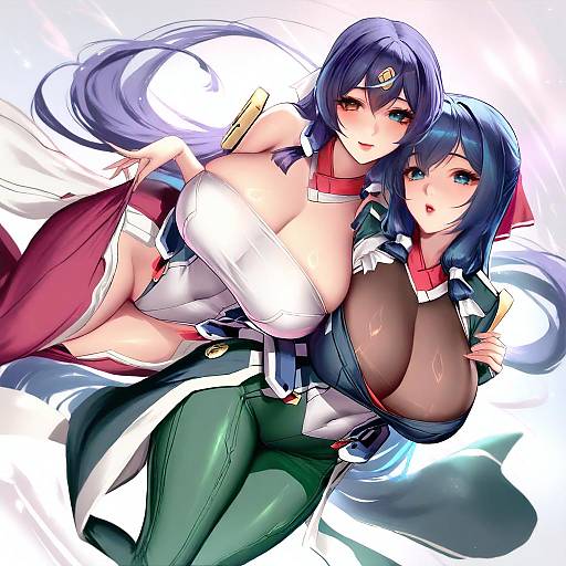 Illustration of Asama tomo, kyoukaisenjou no horizon in the style of Cian yo