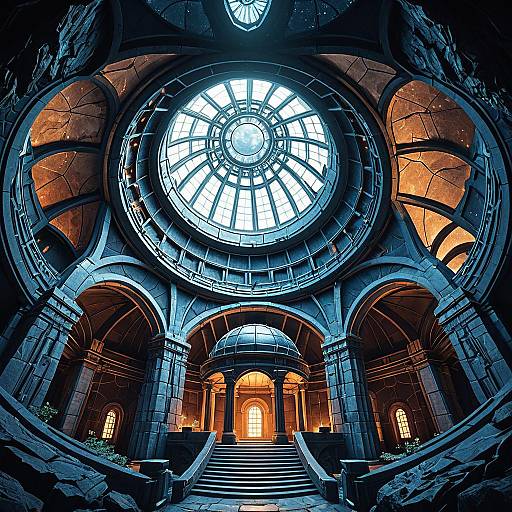 Ancient Observatory Dome in Crystal Caves