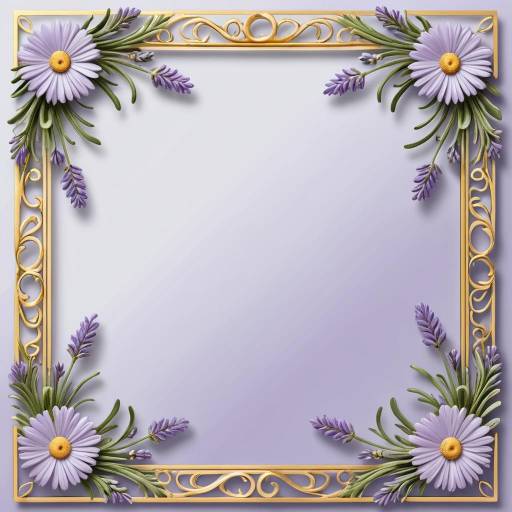 Elegant Rococo Floral Frame Design