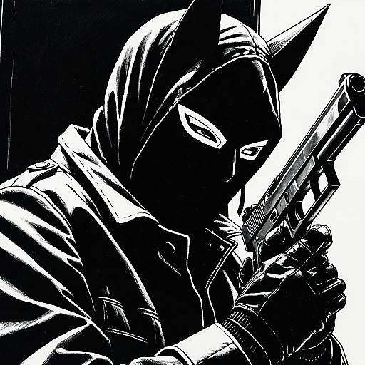 Noir Style Cosplay with Gun