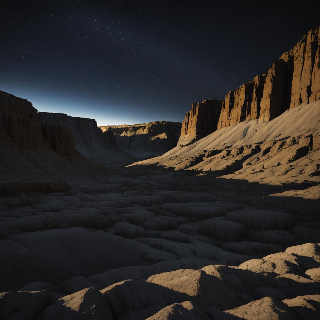 Midnight in the Barren Badlands