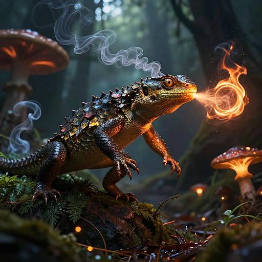 Ember Lizard in Enchanted Forest
