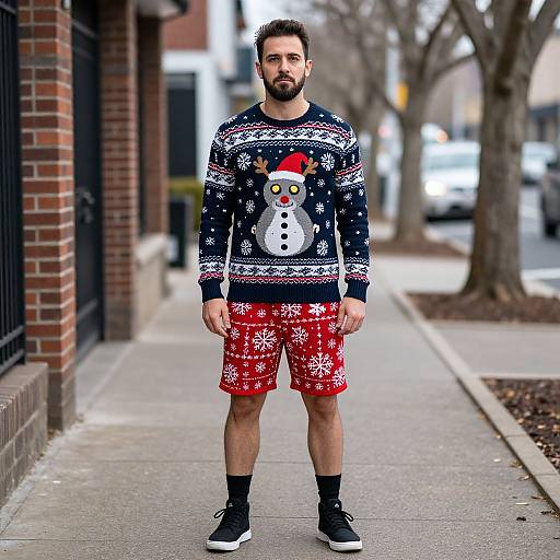 Goth Christmas Jumper Outfit