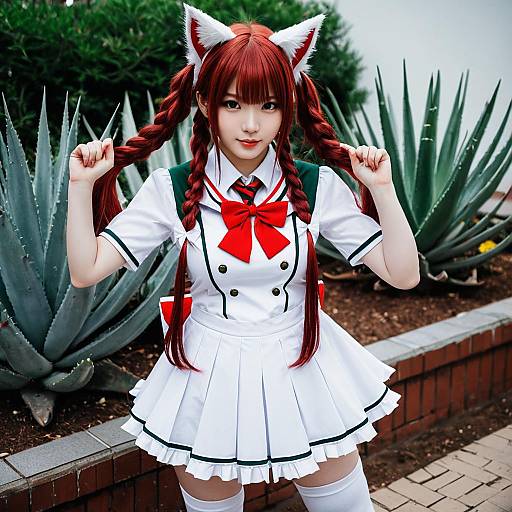 Cosplay photo of aloe (quiz magic academy). Costume clothes
