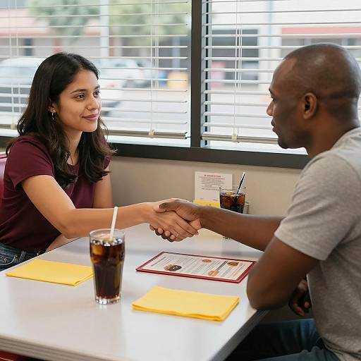 Friendship Moments in a Diner Booth