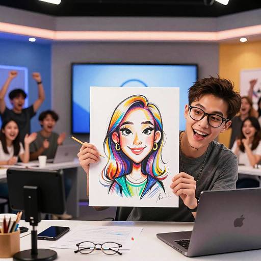 Live Caricature Digital Art Stream