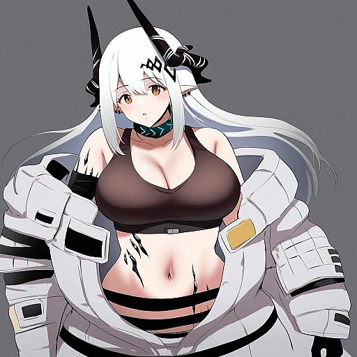 Illustration of Mudrock (elite ii) (arknights), arknights in the style of Bifidus