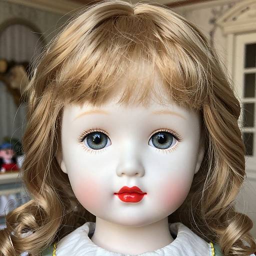 Victorian Porcelain Doll Face