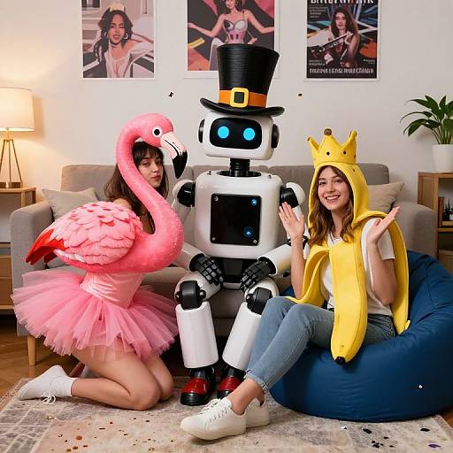 Playful Roommates' Themed Party Snapshot