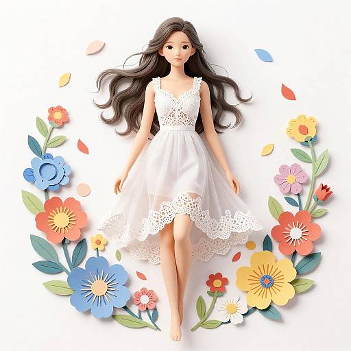 Ultra-Realistic Beautiful Girl Illustration