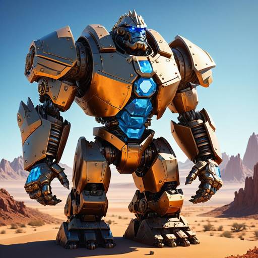 Gemstone-Encrusted Mechanical Ogre Guardian Gemstone-Encrusted Mechanical Ogre Guardian