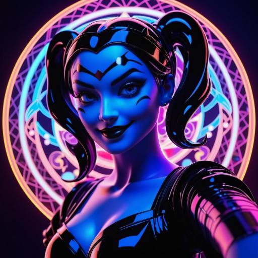 Harley Quinn in Art Nouveau Style