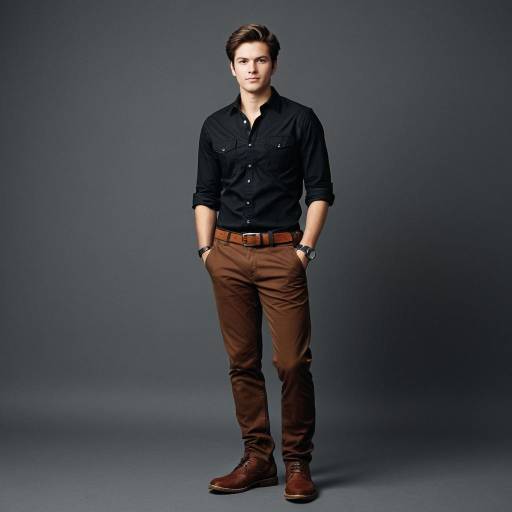 Young Man in Smart Casual Outfit