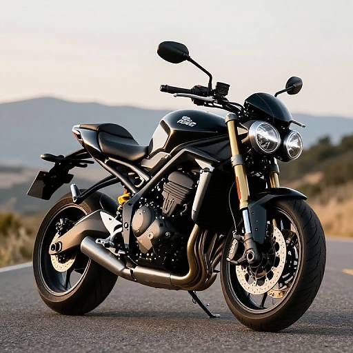 Triumph Speed Triple in Black and Gold