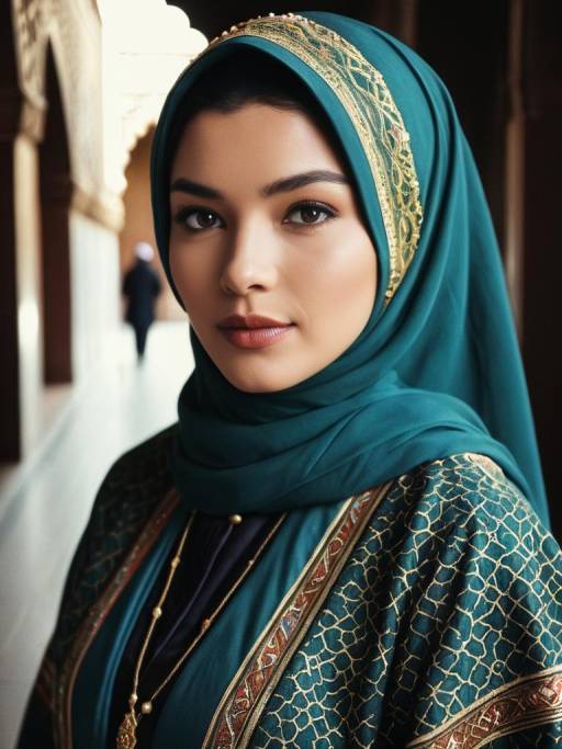 Cinematic Portrait of Islamic Fashion