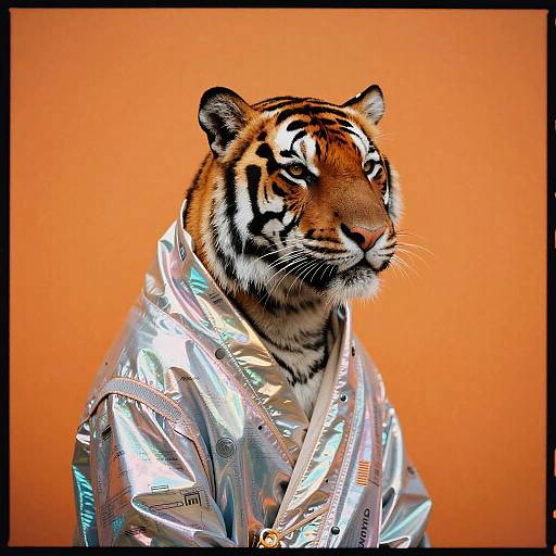 Surreal Plasma-Striped Tigerfish Hybrid