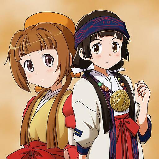 Illustration of Amayadori machi, kumamiko in the style of Lielos