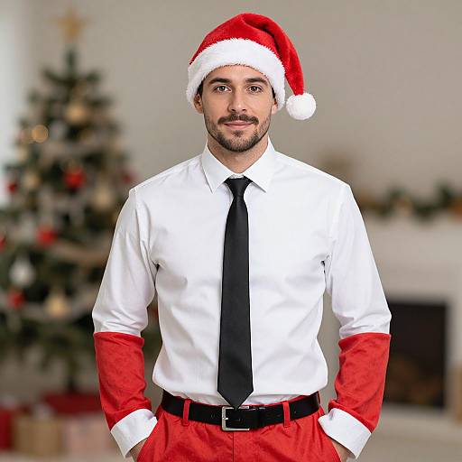 Realistic Suitmeister Santa Portrait