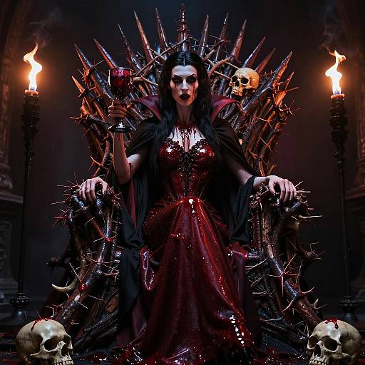 Vampire Queen's Dark Thorn Throne