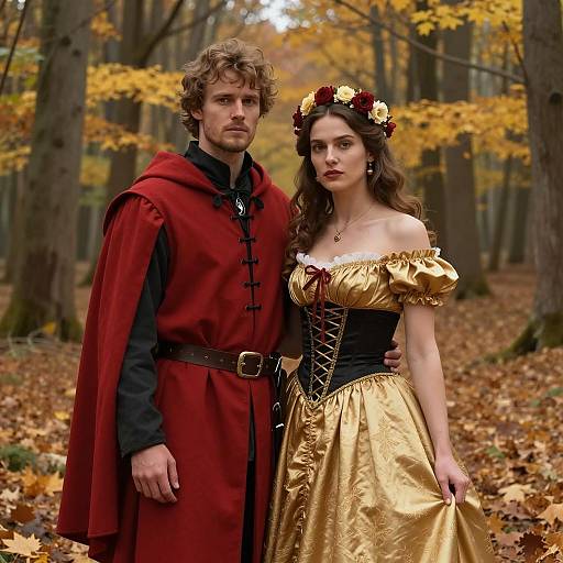 Romantic Medieval Halloween Costume Duo