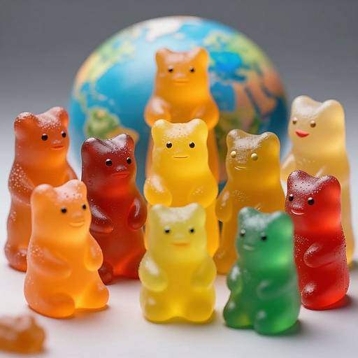 Photorealistic Illuminati Gummy Animals