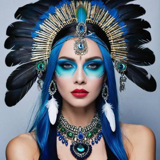 Vibrant Portrait of a Unique Beauty