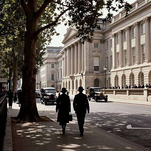 Sunny 1925 London Street Scene