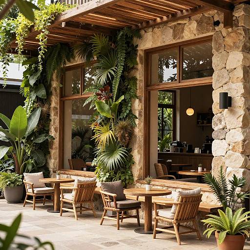 Nature-Inspired Cafe Exterior Design