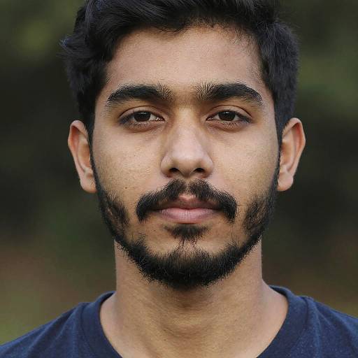 Realistic Portrait with Facial Hair Styles