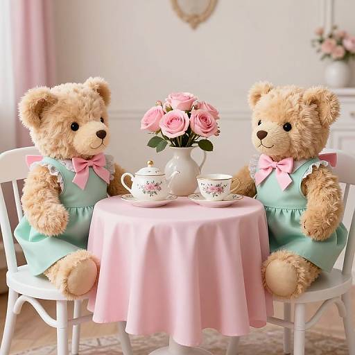 Whimsical Teddy Bear Tea Party