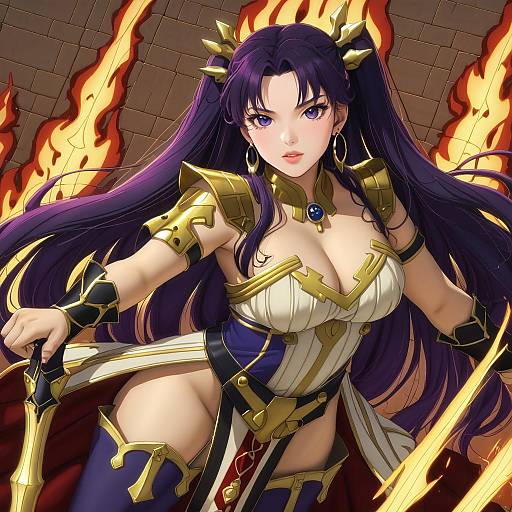 Illustration of Ishtar (fire emblem), fire emblem in the style of Momo no sukebe