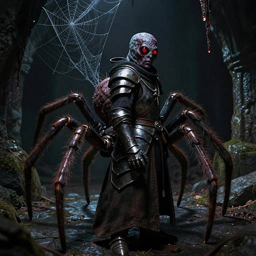 Undead Lich in a Dark Dungeon