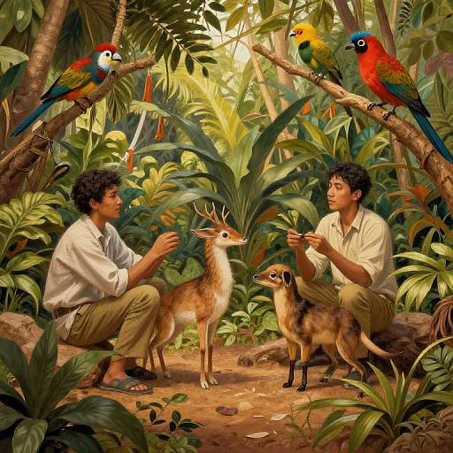 Exotic Animal Breeding in Tropical Jungle