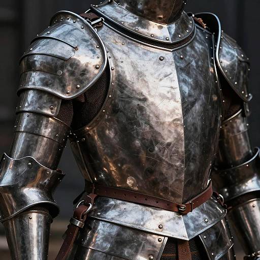 Close-Up of Detailed Platemail Armor