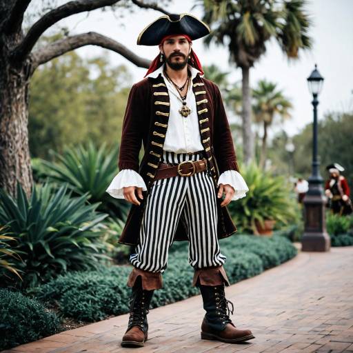 Man in Pirate Costume Outdoors