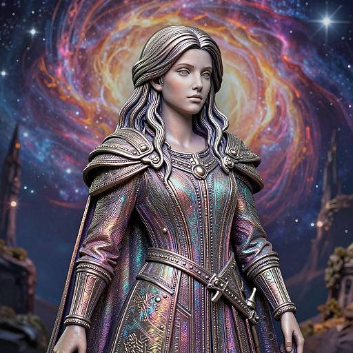 Ethereal Gothic RPG Line Art Trinket